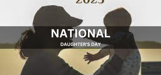 NATIONAL DAUGHTER'S DAY  [राष्ट्रीय पुत्री दिवस]